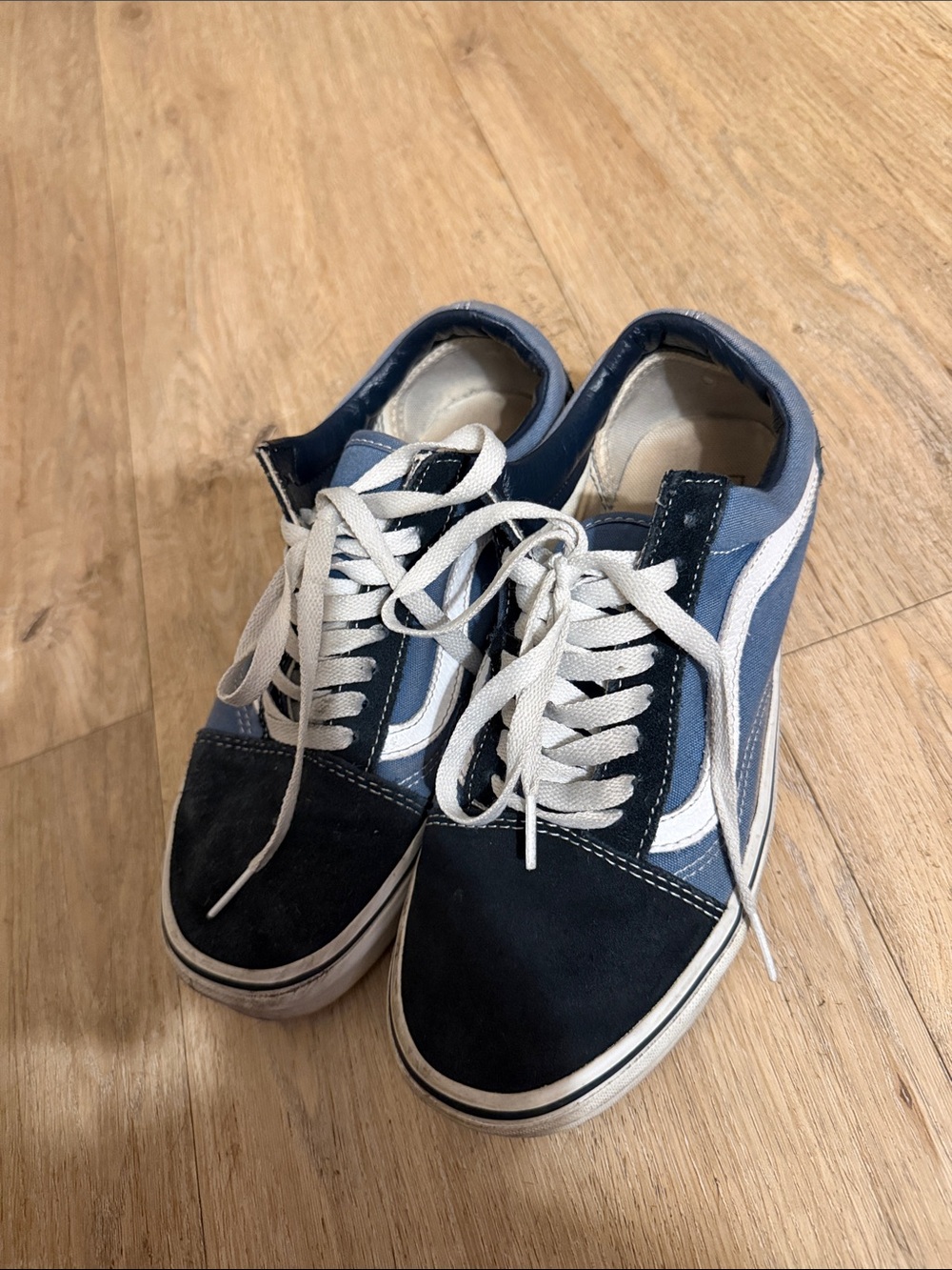 Vans Low-Top Sneakers in Navy and White